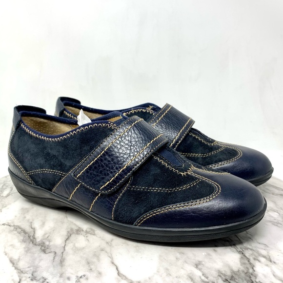 Softspots Shoes - Softspots Navy Suede/Leather Comfort Sneakers 8.5 Wide Casual Sporty